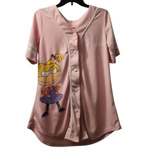Nickelodeon Rugrats Baseball‎ Jersey Angelica Pickles Pink Shirt